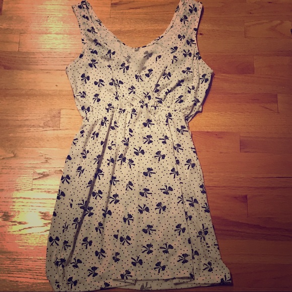 Polka Dot Bow Dress L - Picture 1 of 5